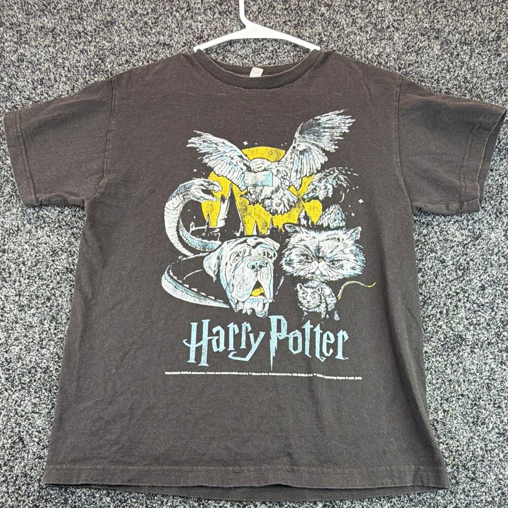 Alstyle Classic Harry Potter Graphic Print Men's Black Crew Neck T-Shirt M